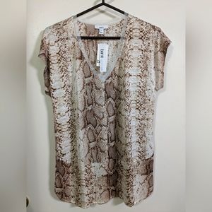 NWT bar III snakeskin blouse